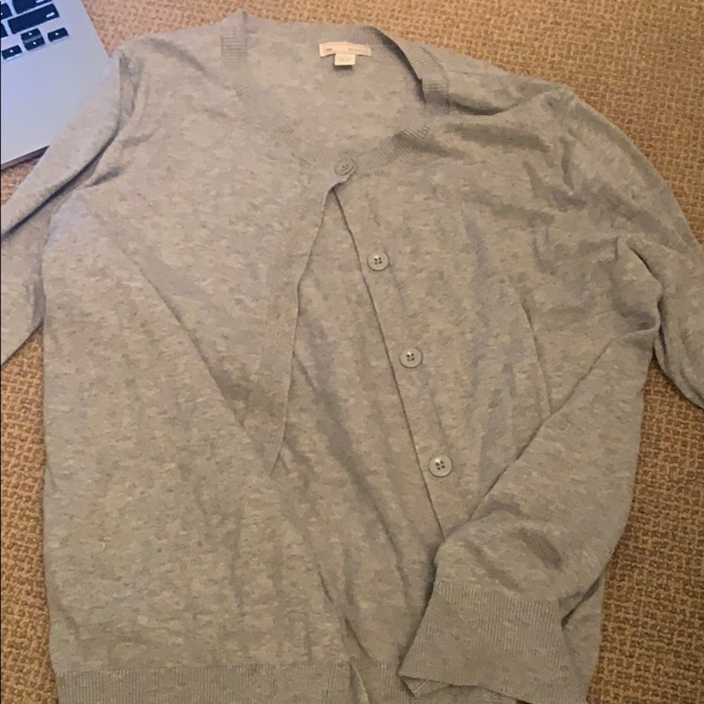 gap grey cardigan